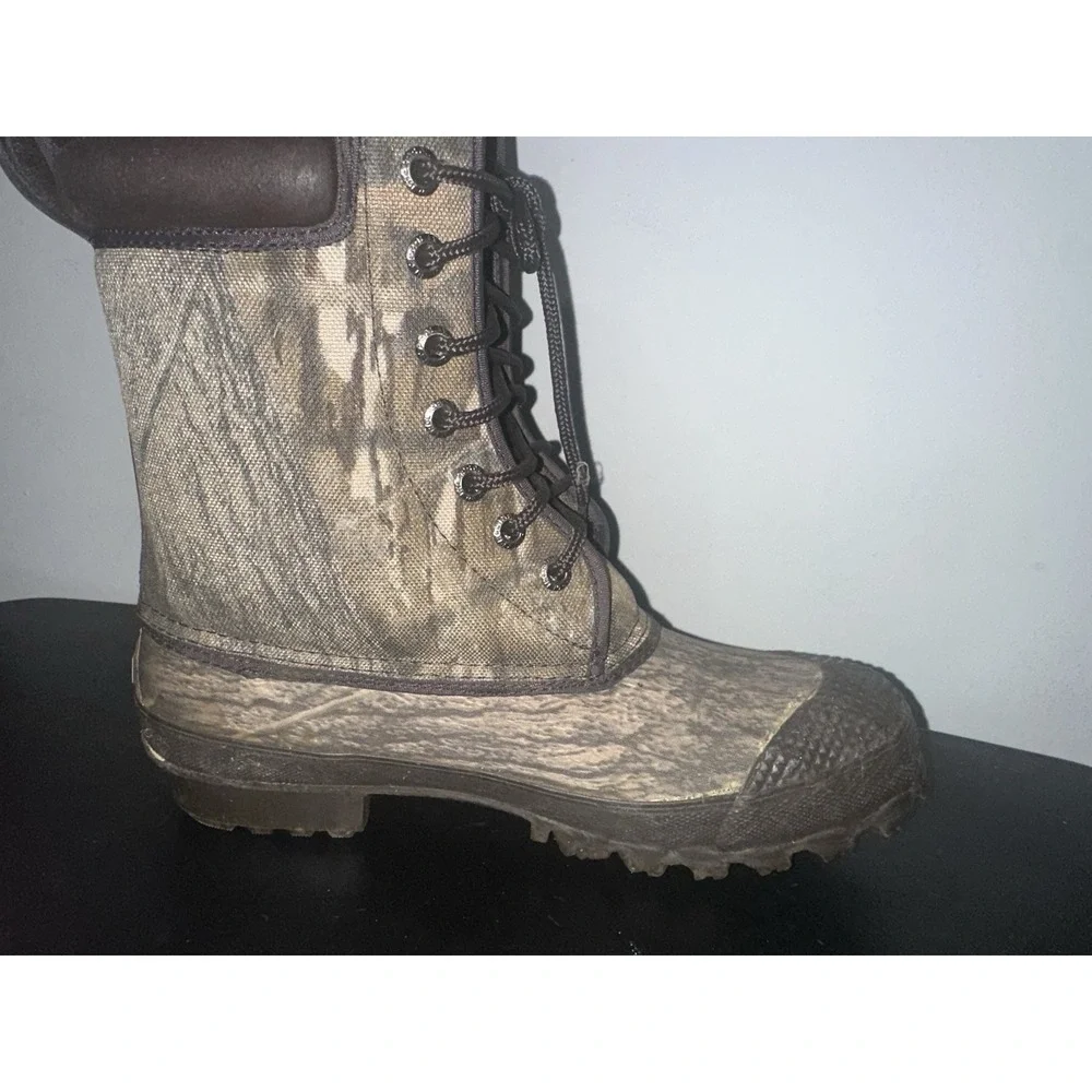 PRO LINE Hunting Boots Hiking Waterproof Camo Steel Shank Thermolite Size 10